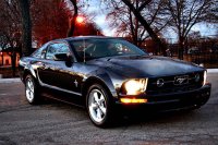 A 2007 V6 Ford Mustang.